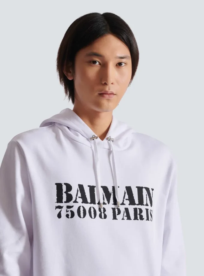 Balmain Stamp printed hoodie Balmain Stamp printed hoodie