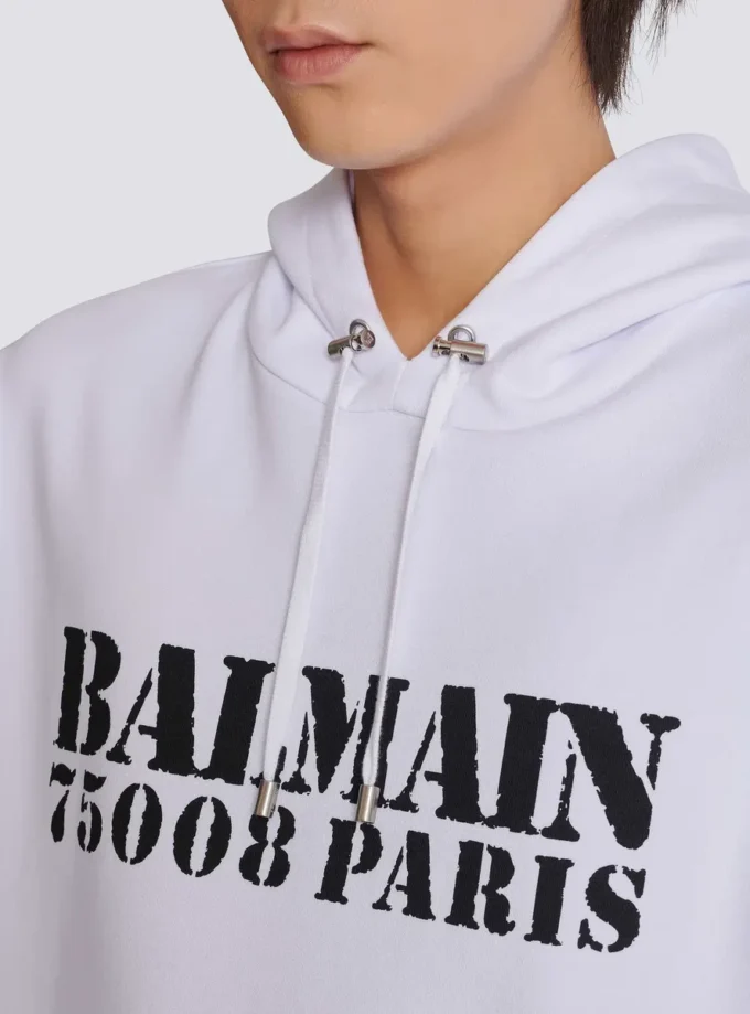 Balmain Stamp printed hoodie Balmain Stamp printed hoodie