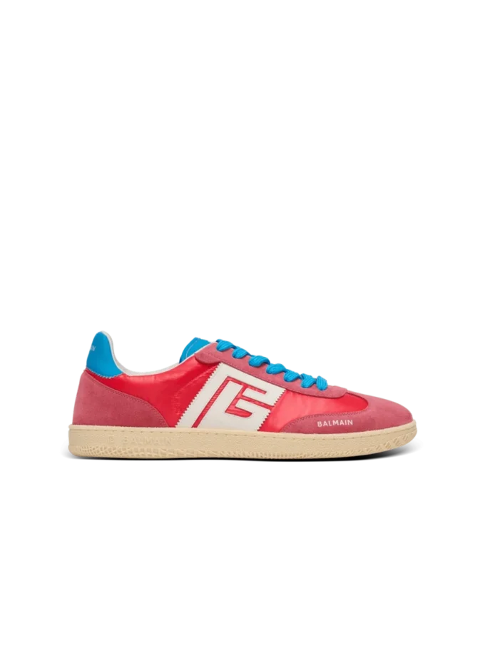 Balmain Swan suede and nylon trainers Balmain Swan suede and nylon trainers