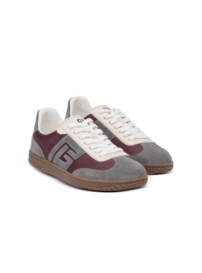 Balmain Swan suede and nylon trainers Balmain Swan suede and nylon trainers