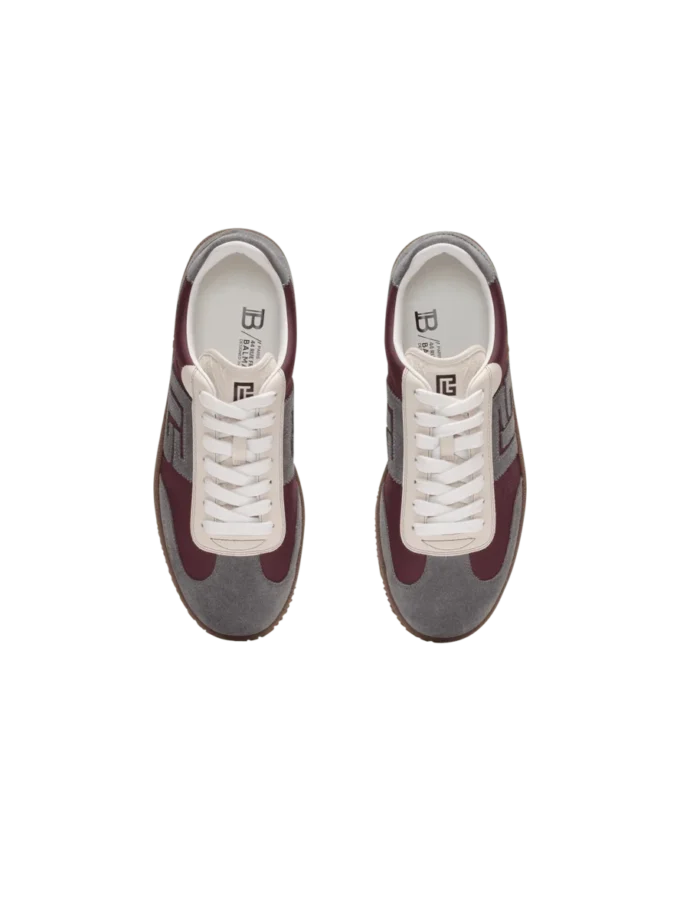Balmain Swan suede and nylon trainers Balmain Swan suede and nylon trainers