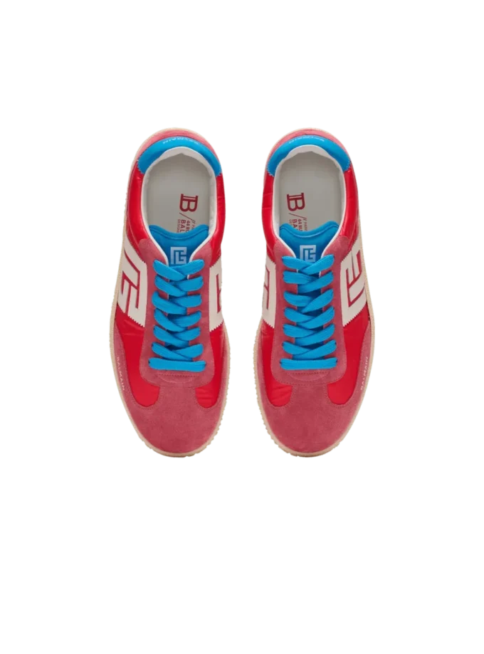 Balmain Swan suede and nylon trainers Balmain Swan suede and nylon trainers