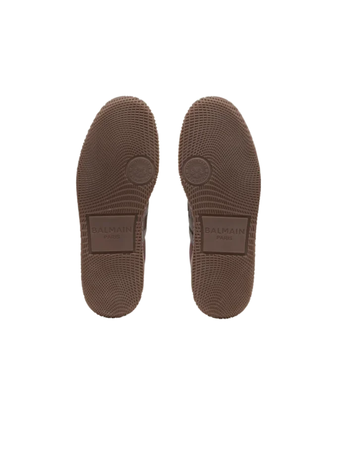 Balmain Swan suede and nylon trainers Balmain Swan suede and nylon trainers