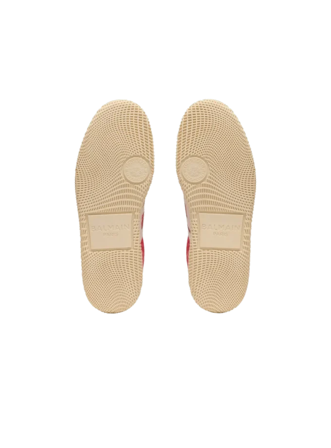 Balmain Swan suede and nylon trainers Balmain Swan suede and nylon trainers