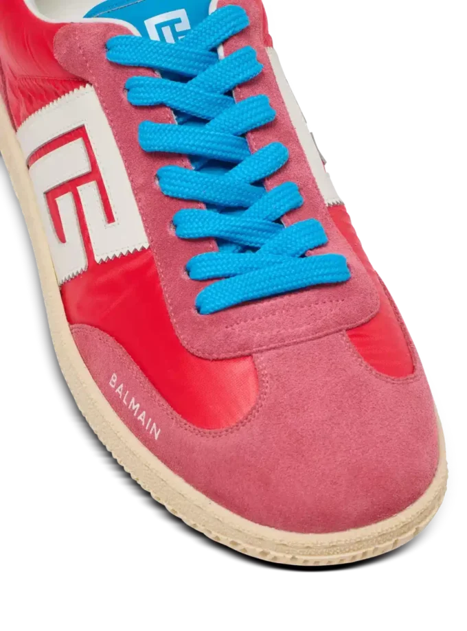 Balmain Swan suede and nylon trainers Balmain Swan suede and nylon trainers