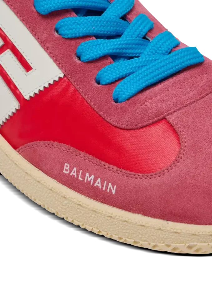 Balmain Swan suede and nylon trainers Balmain Swan suede and nylon trainers