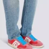 Balmain Swan suede and nylon trainers Balmain Swan suede and nylon trainers