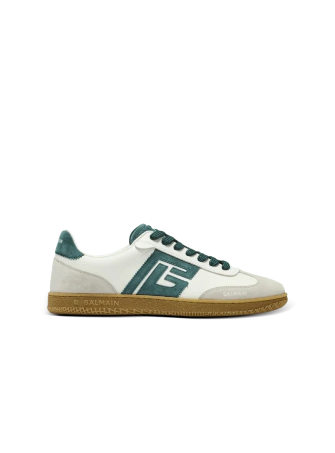 Balmain Swan suede and smooth leather trainers Balmain Swan suede and smooth leather trainers