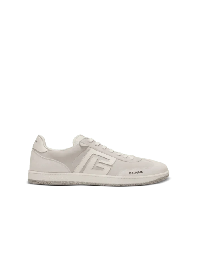 Balmain Swan suede and smooth leather trainers Balmain Swan suede and smooth leather trainers