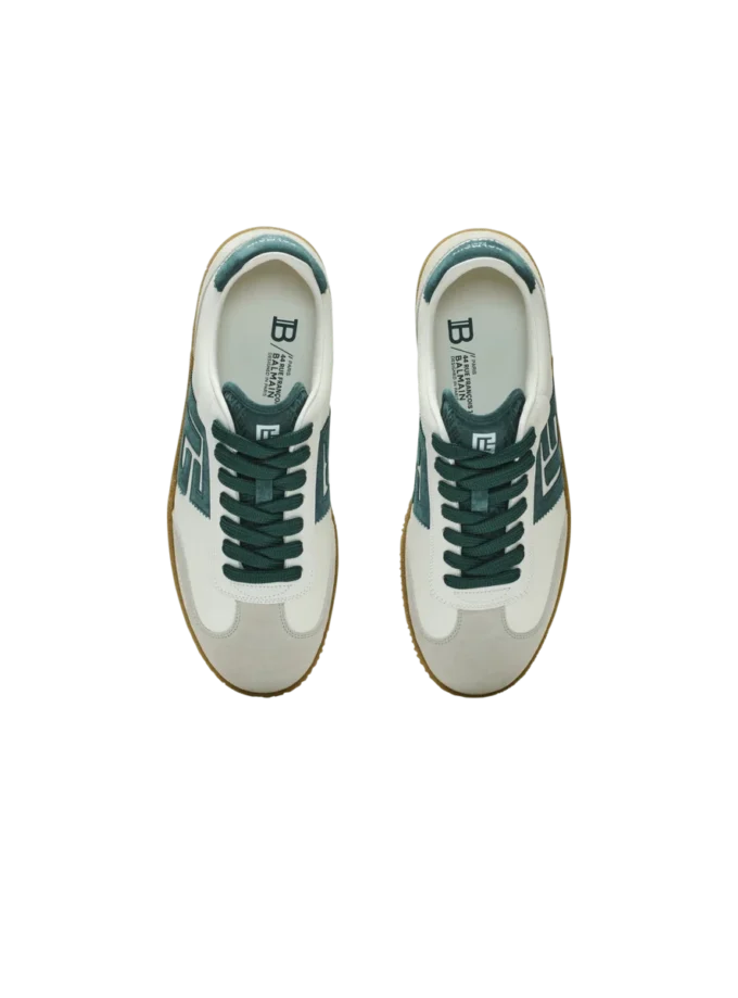 Balmain Swan suede and smooth leather trainers Balmain Swan suede and smooth leather trainers