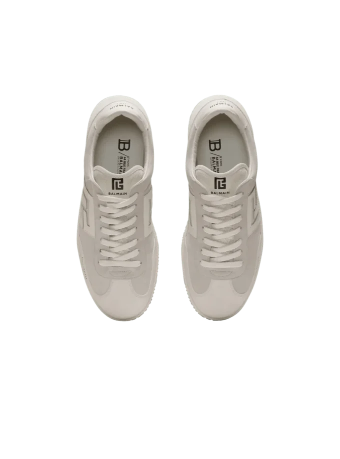 Balmain Swan suede and smooth leather trainers Balmain Swan suede and smooth leather trainers