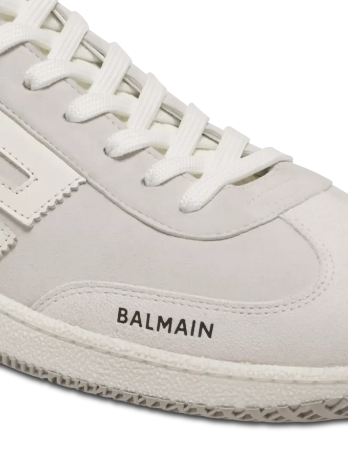 Balmain Swan suede and smooth leather trainers Balmain Swan suede and smooth leather trainers