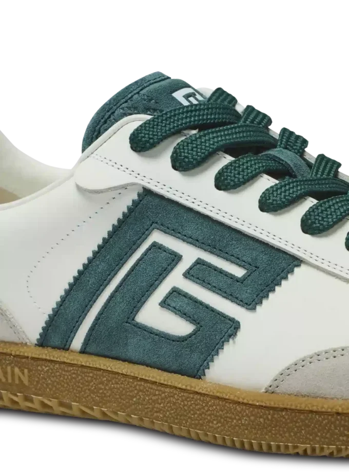 Balmain Swan suede and smooth leather trainers Balmain Swan suede and smooth leather trainers