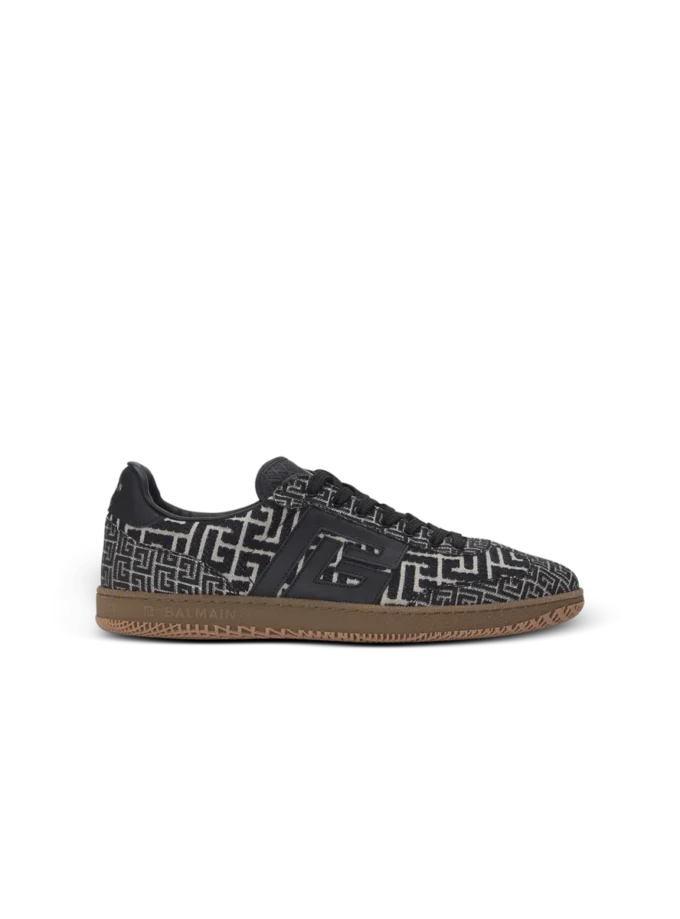 Balmain Swan trainers in PB Labyrinth jacquard Balmain Swan trainers in PB Labyrinth jacquard