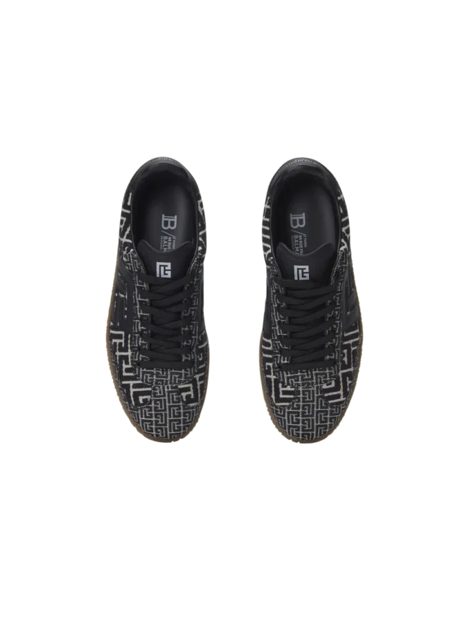 Balmain Swan trainers in PB Labyrinth jacquard Balmain Swan trainers in PB Labyrinth jacquard