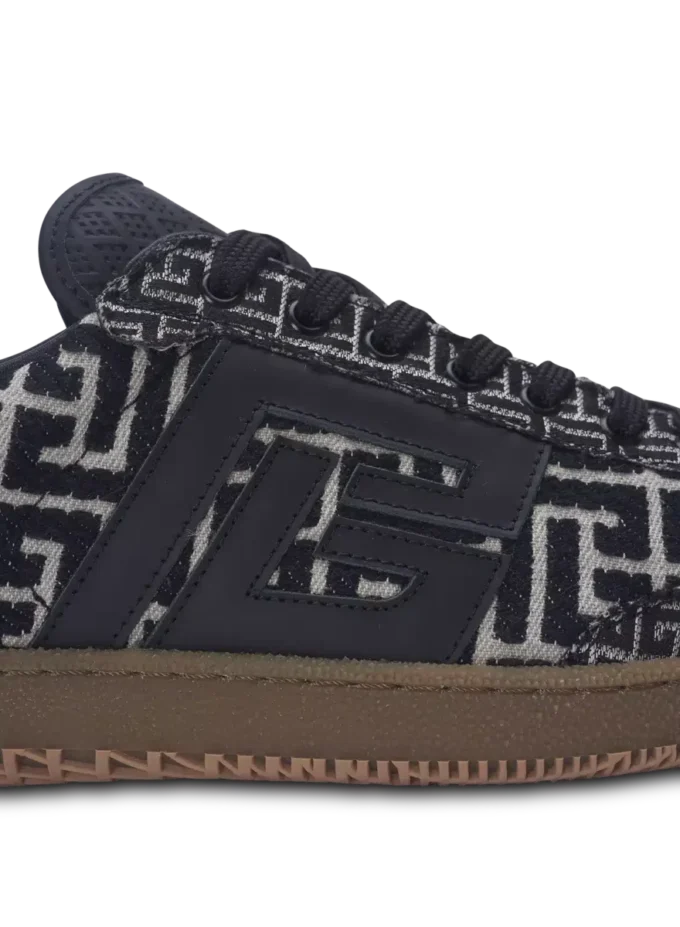 Balmain Swan trainers in PB Labyrinth jacquard Balmain Swan trainers in PB Labyrinth jacquard