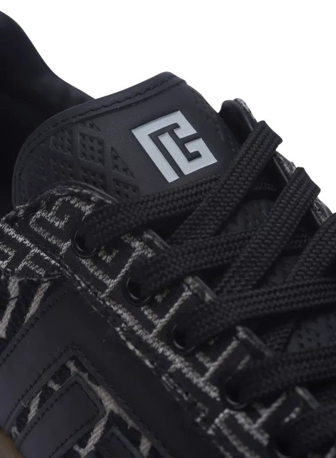Balmain Swan trainers in PB Labyrinth jacquard Balmain Swan trainers in PB Labyrinth jacquard