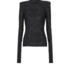 Baroque pattern long-sleeved top