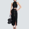 Baroque pattern midi skirt Baroque pattern midi skirt