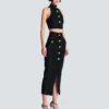 Baroque pattern midi skirt Baroque pattern midi skirt