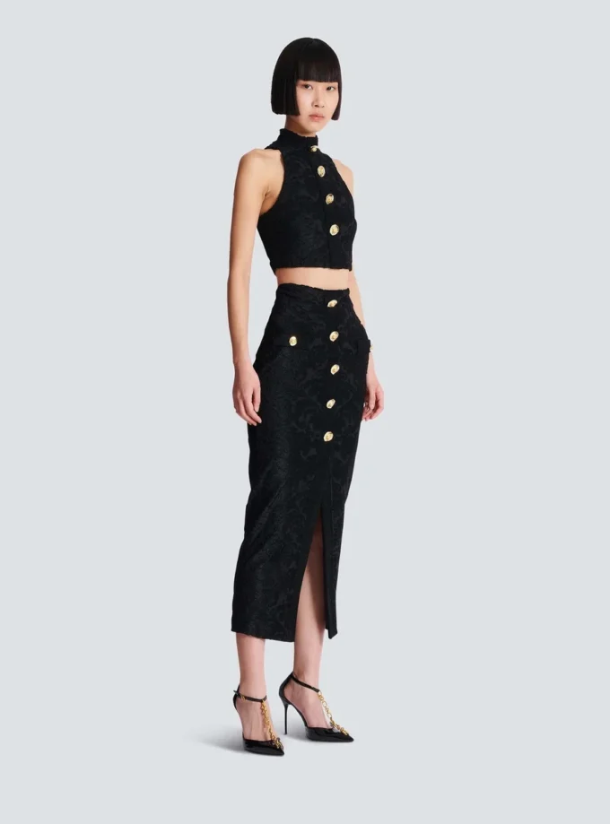 Baroque pattern midi skirt Baroque pattern midi skirt