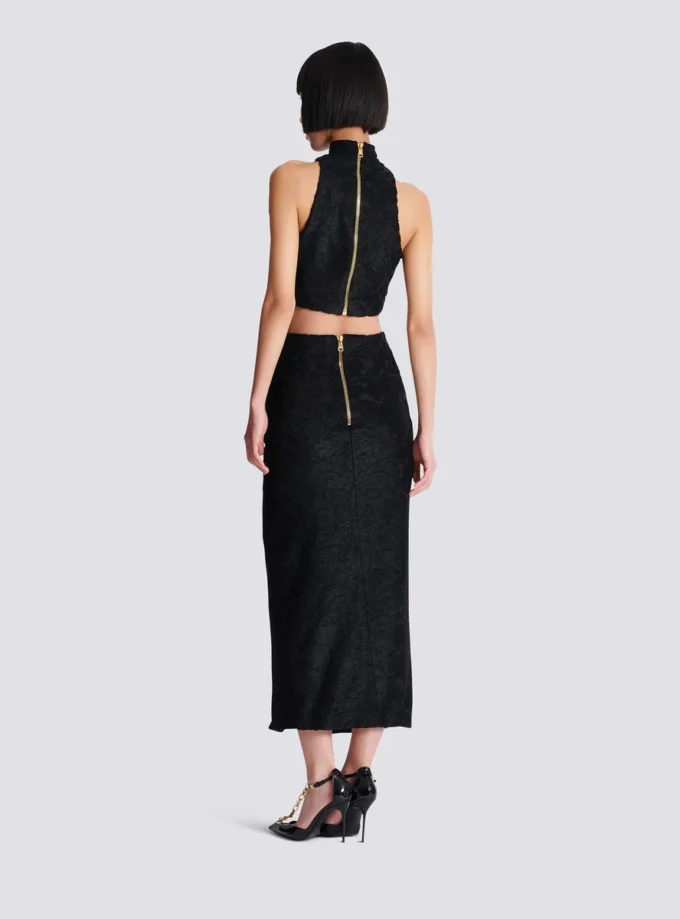 Baroque pattern midi skirt Baroque pattern midi skirt