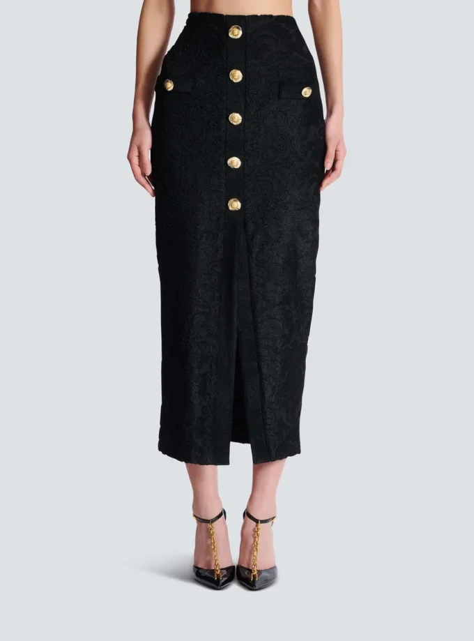Baroque pattern midi skirt Baroque pattern midi skirt