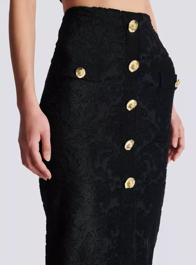 Baroque pattern midi skirt Baroque pattern midi skirt