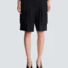 Bermuda shorts in grain de poudre wool Bermuda shorts in grain de poudre wool