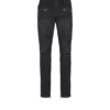 Biker jeans in black vintage denim Biker jeans in black vintage denim