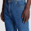 Blue denim straight-cut jeans Blue denim straight-cut jeans