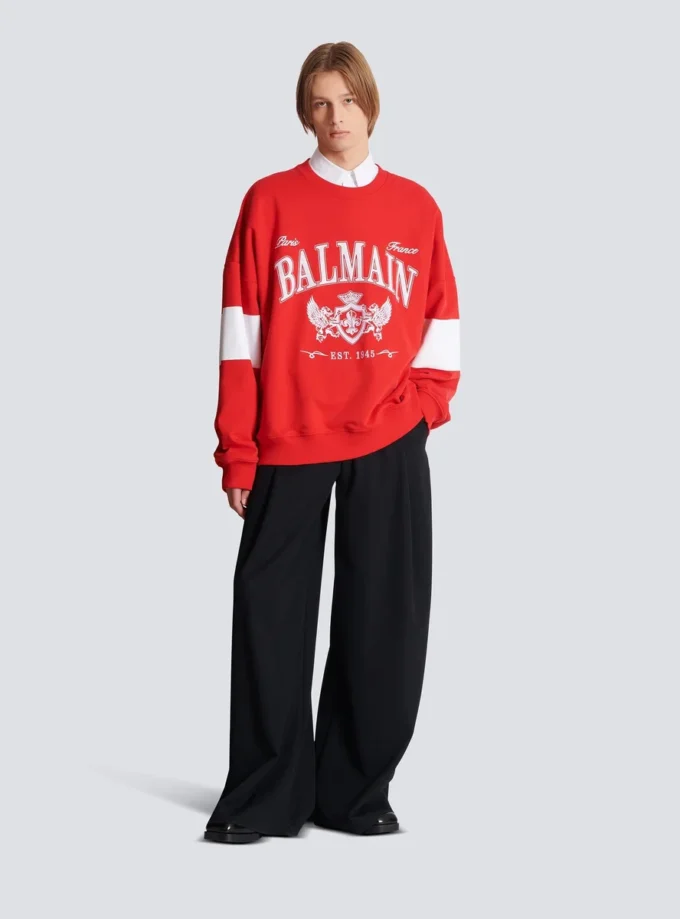 Boxy Balmain College sweatshirt Boxy Balmain College sweatshirt
