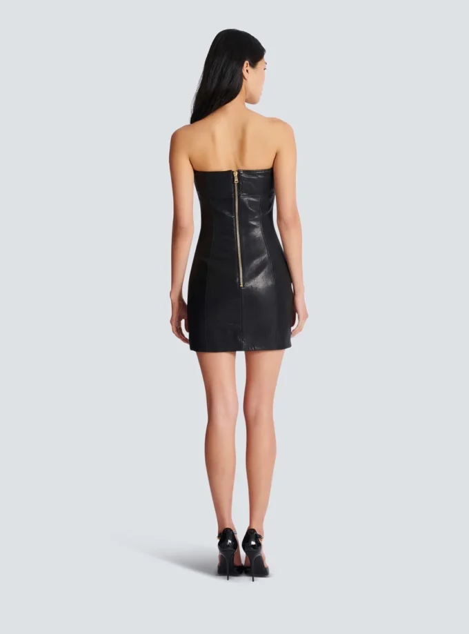 Bustier dress with belt detail