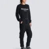 Cargo joggers with Balmain Paris print Cargo joggers with Balmain Paris print
