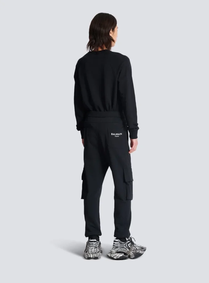 Cargo joggers with Balmain Paris print Cargo joggers with Balmain Paris print