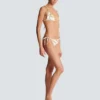 Chaînes pattern printed two-piece swimsuit