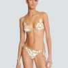Chaînes pattern printed two-piece swimsuit
