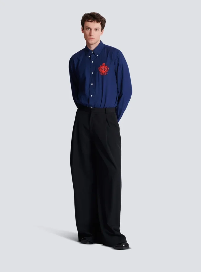 College Emblem shirt in Oxford cotton College Emblem shirt in Oxford cotton