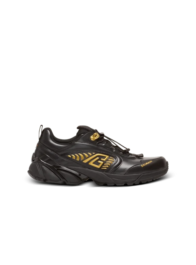 Cosmic Dust glazed leather trainers Cosmic Dust glazed leather trainers