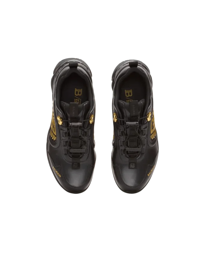 Cosmic Dust glazed leather trainers Cosmic Dust glazed leather trainers