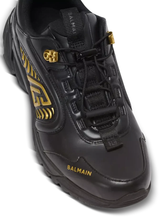 Cosmic Dust glazed leather trainers Cosmic Dust glazed leather trainers