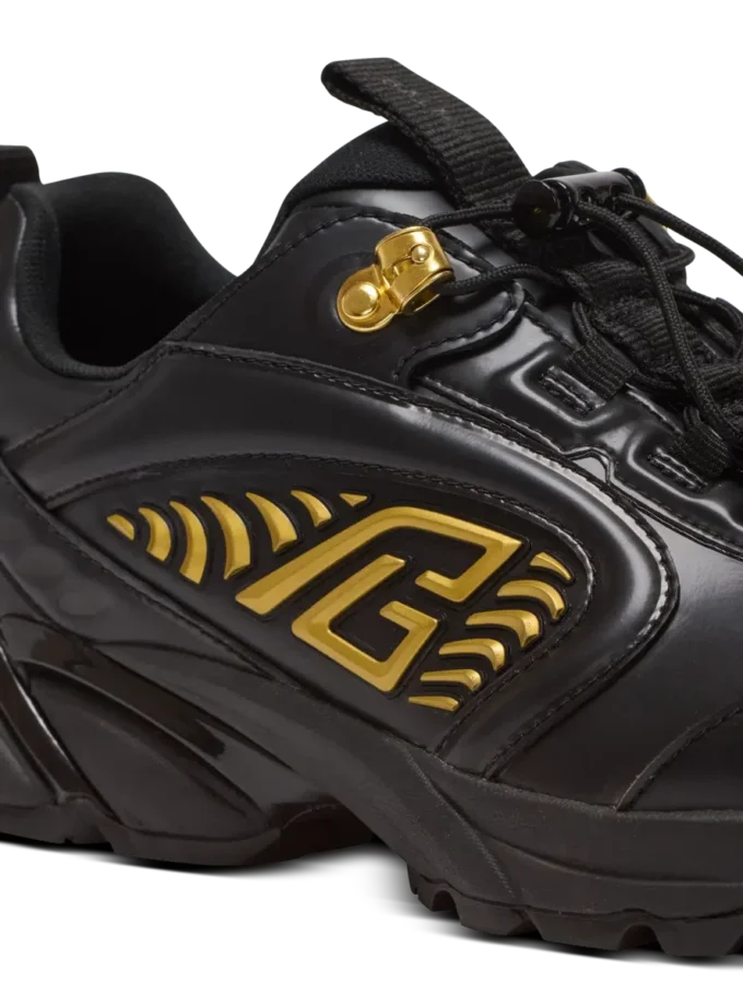 Cosmic Dust glazed leather trainers Cosmic Dust glazed leather trainers