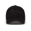 Cotton baseball cap with Balmain Signature embroidery Cotton baseball cap with Balmain Signature embroidery