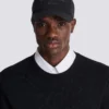 Cotton baseball cap with Balmain Signature embroidery Cotton baseball cap with Balmain Signature embroidery