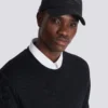 Cotton baseball cap with Balmain Signature embroidery Cotton baseball cap with Balmain Signature embroidery