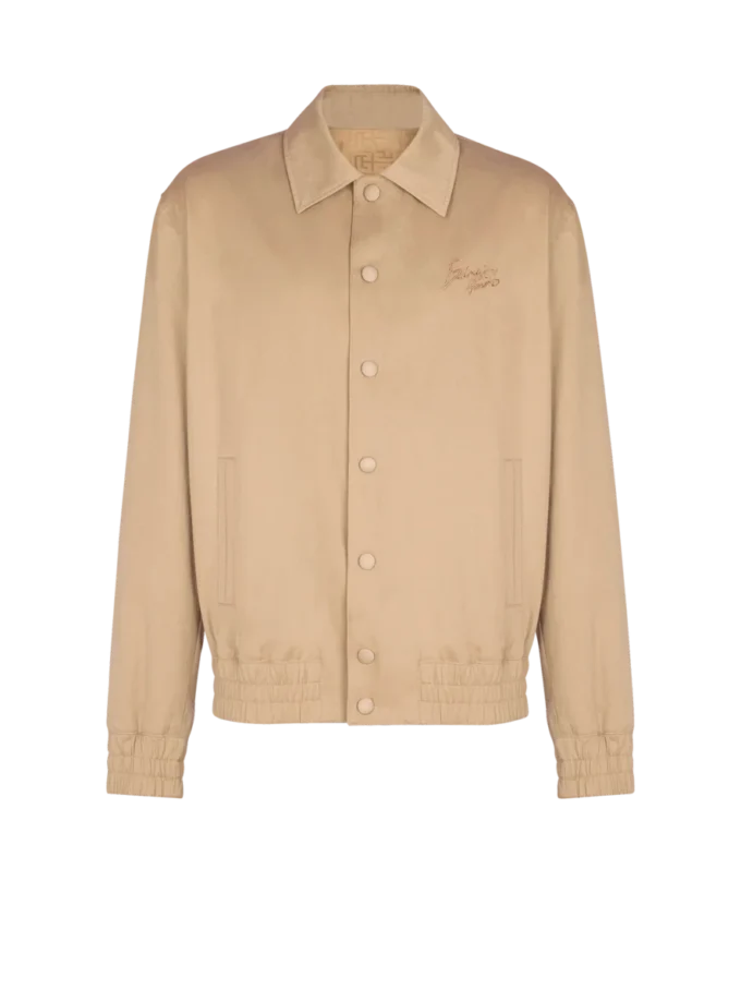 Cotton canvas bomber jacket Cotton canvas bomber jacket