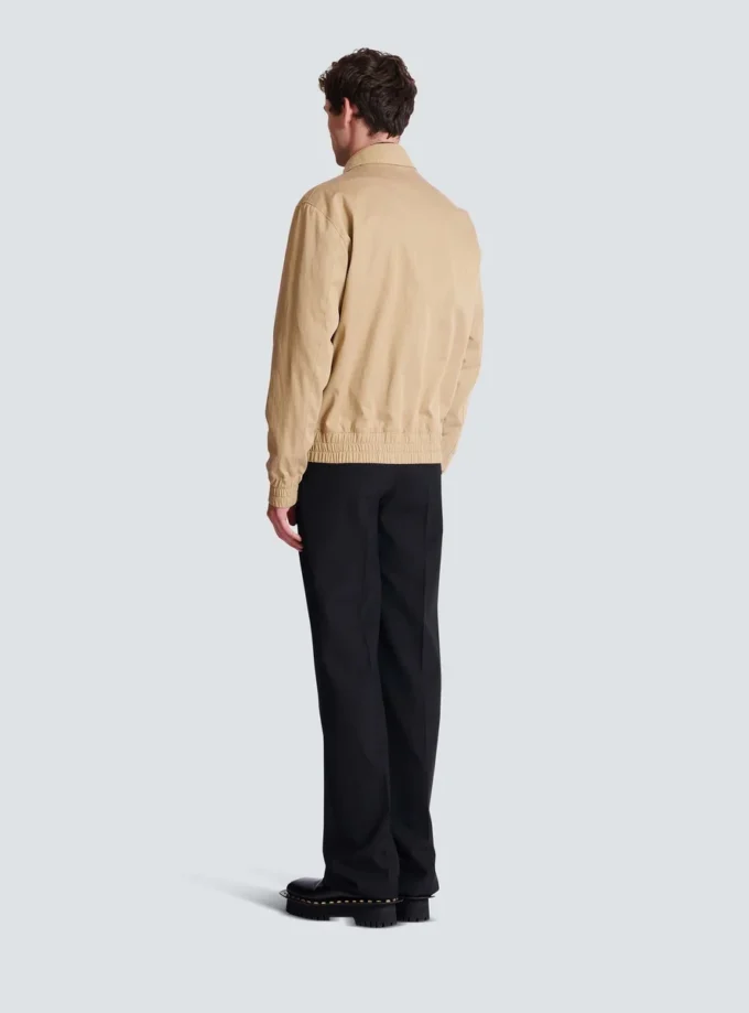 Cotton canvas bomber jacket Cotton canvas bomber jacket