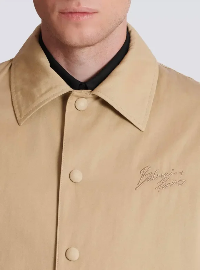 Cotton canvas bomber jacket Cotton canvas bomber jacket