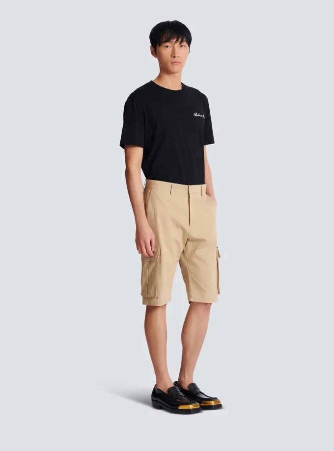 Cotton canvas cargo Bermuda shorts Cotton canvas cargo Bermuda shorts