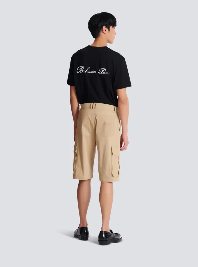 Cotton canvas cargo Bermuda shorts Cotton canvas cargo Bermuda shorts